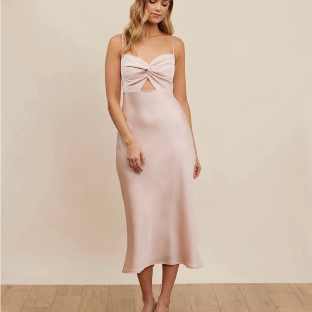 NWT Park & Fifth Aletta Slip Dress Blush Size Small Wedding Bridesmaid Fairy